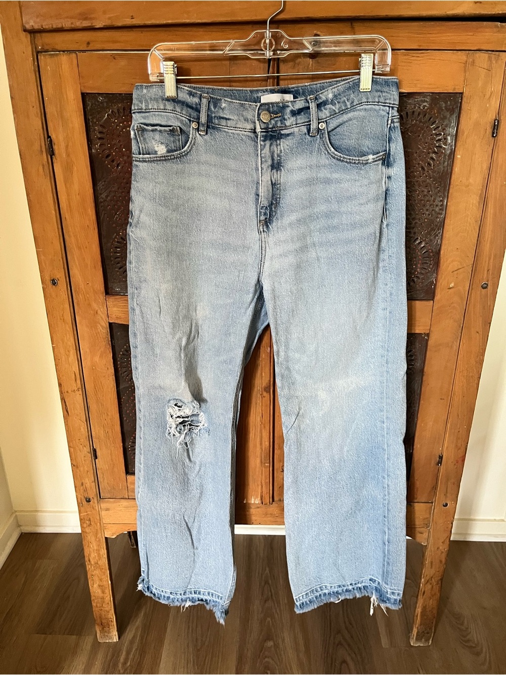 LOFT Light Wash High-Rise, wide leg Women's Jeans